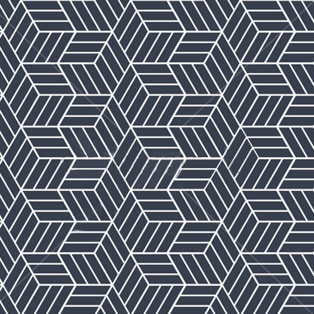 Navy geometric wallpaper - Milk Decor